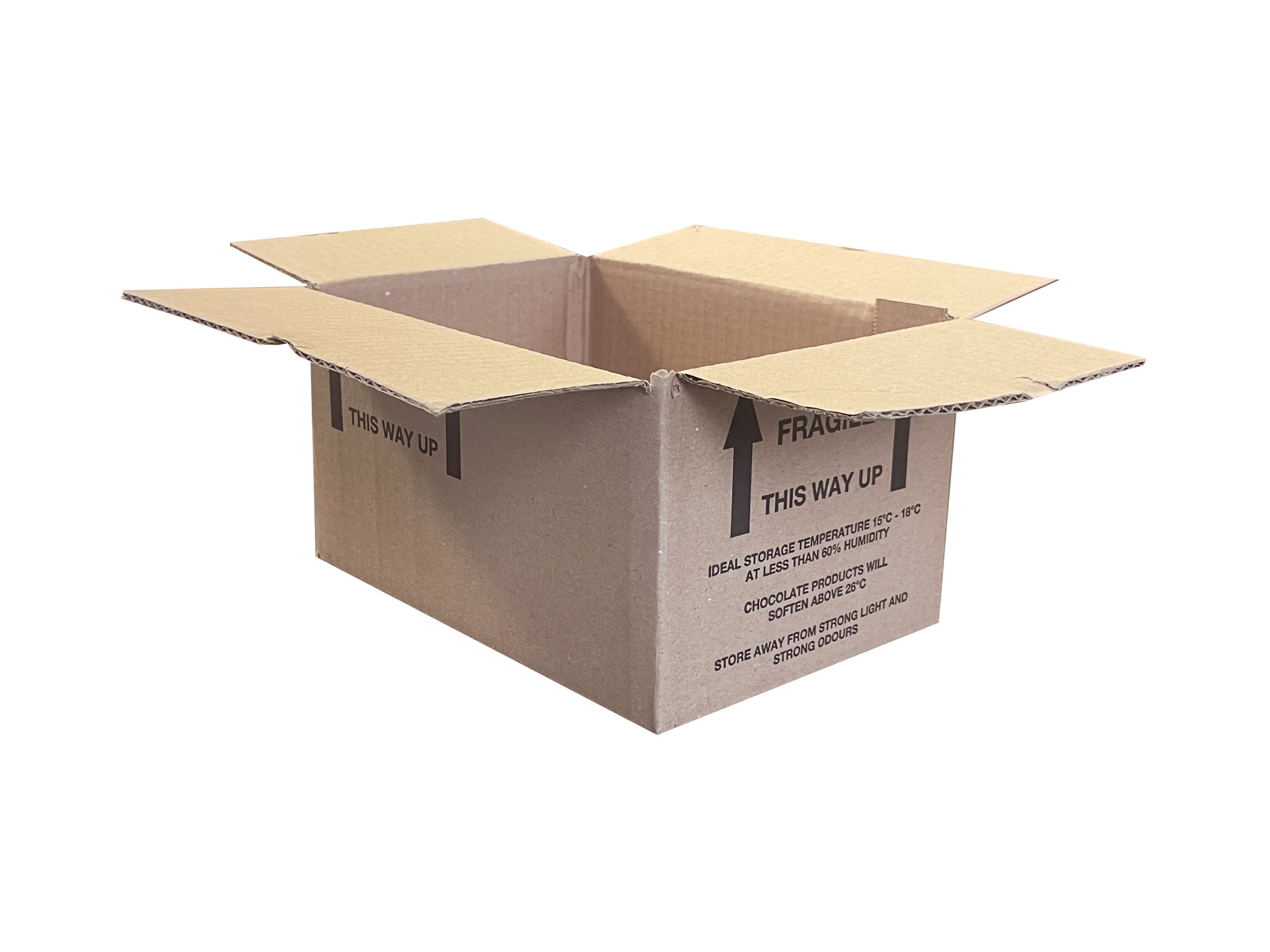 New Plain Single Wall Box - 200mm x 140mm x 107mm