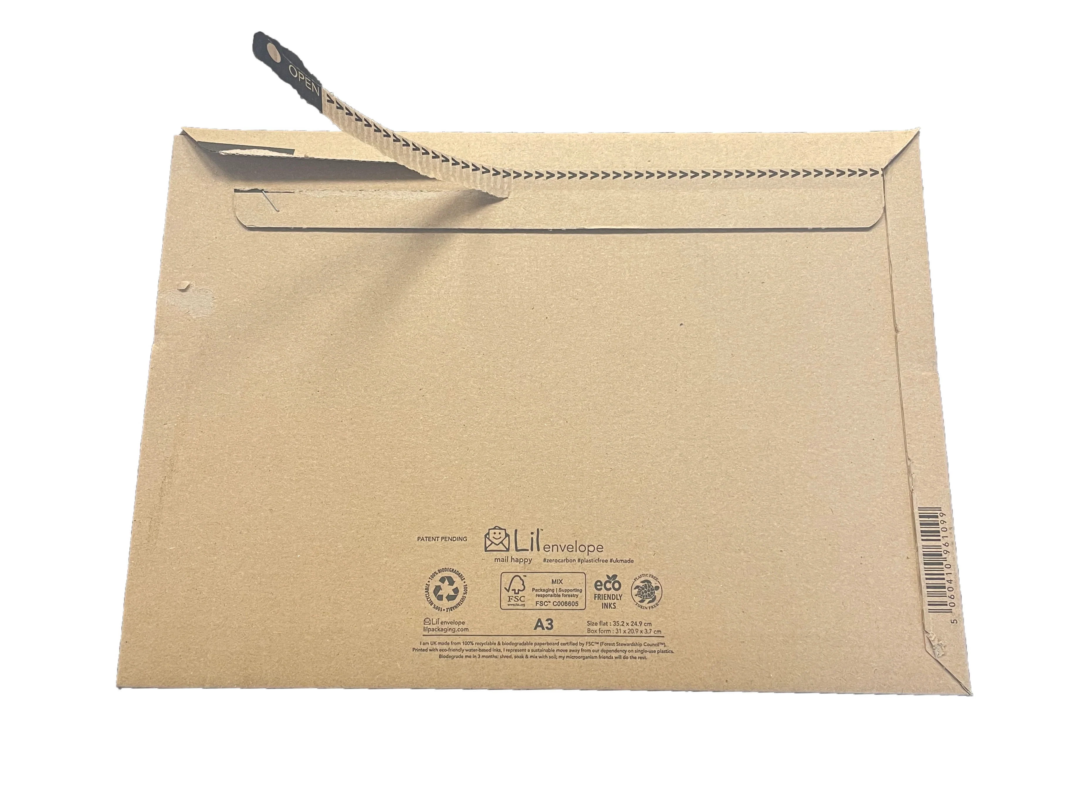 New Plain Cardboard Envelope - 350mm x 240mm x 37mm - Image 2
