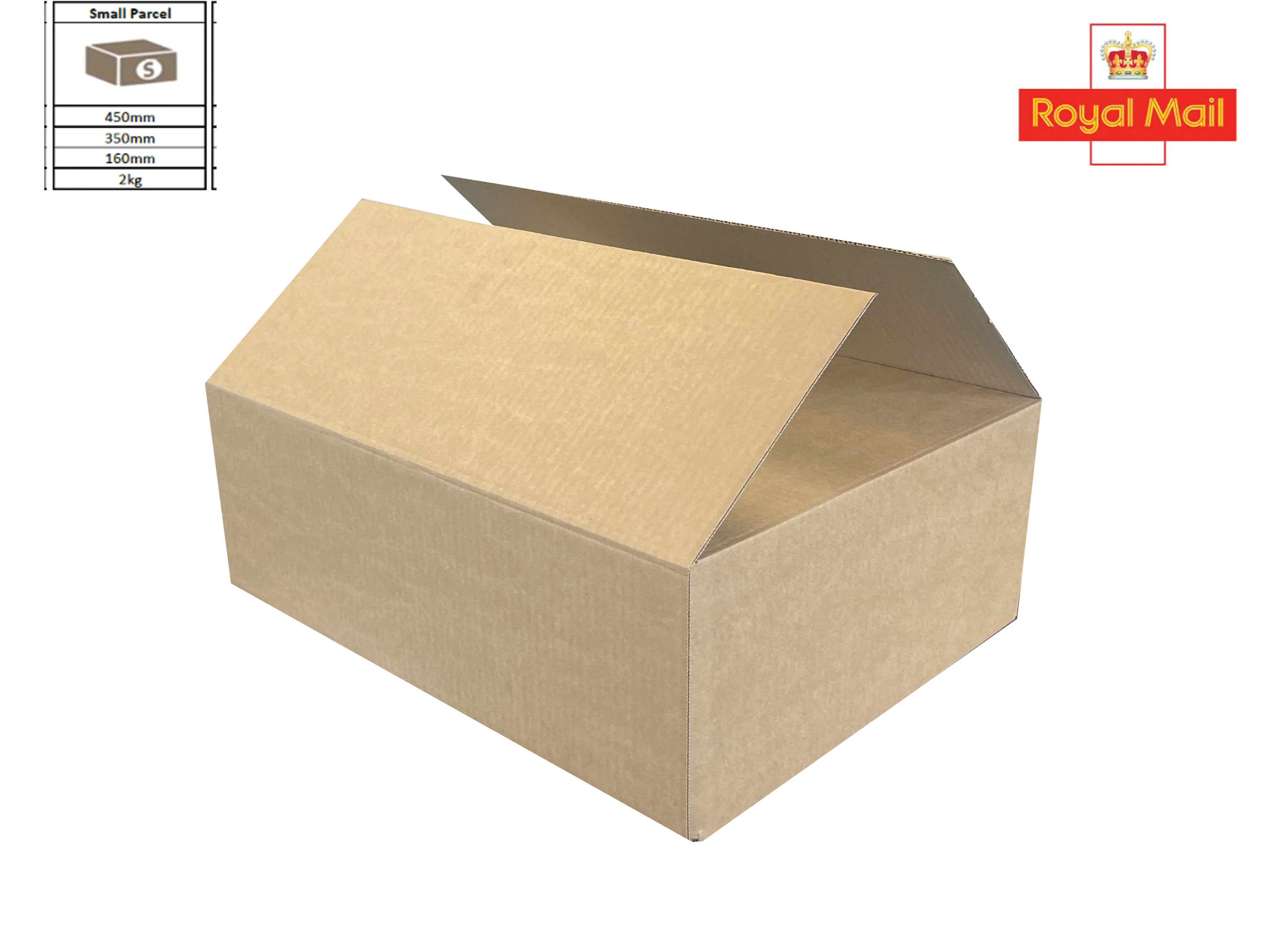 New Plain Single Wall Box - 440mm x 340mm x 150mm - Image 2