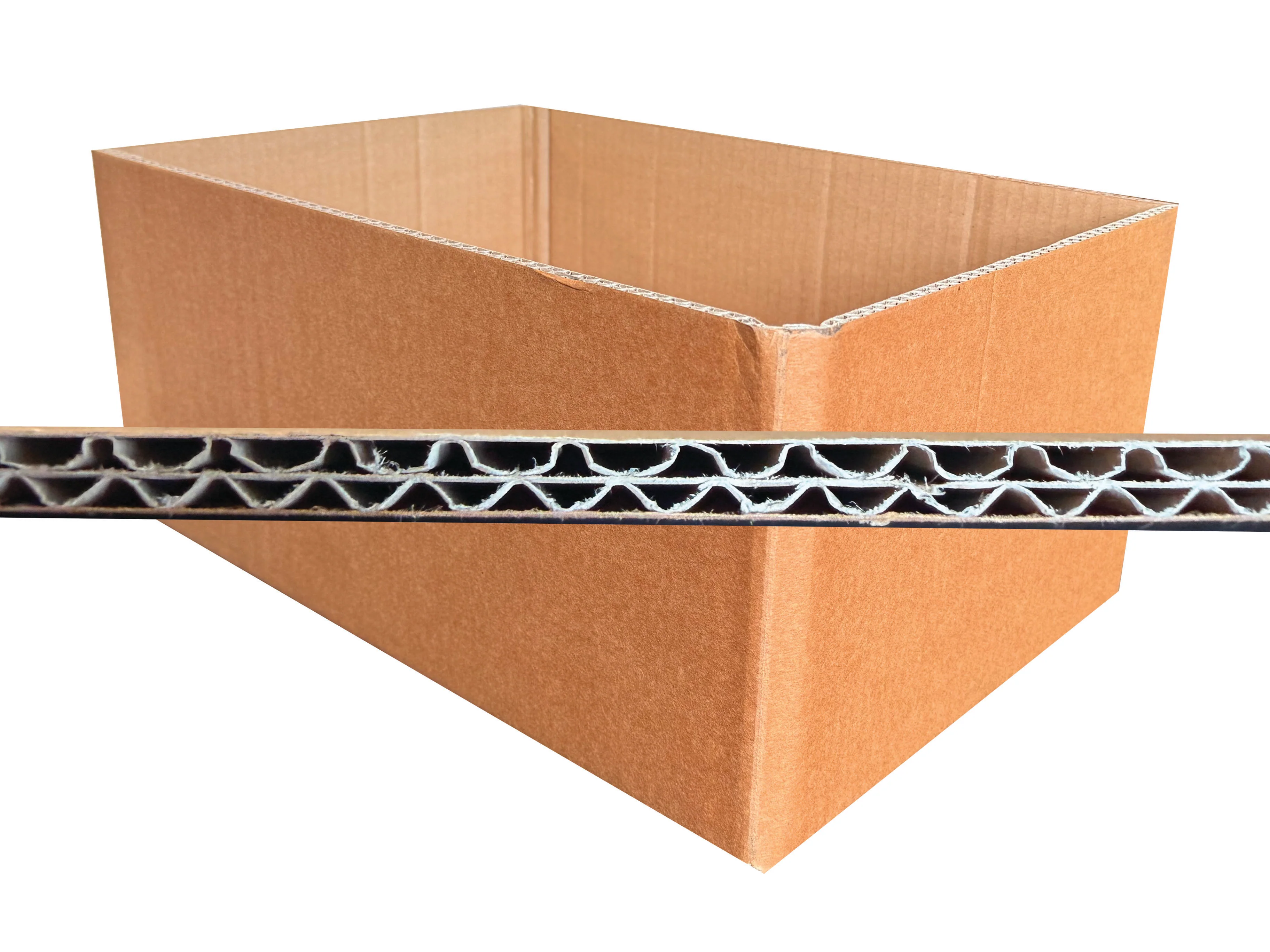 New Plain Strong Double Wall Open Top Box - 395mm x 275mm x 180mm - Image 2