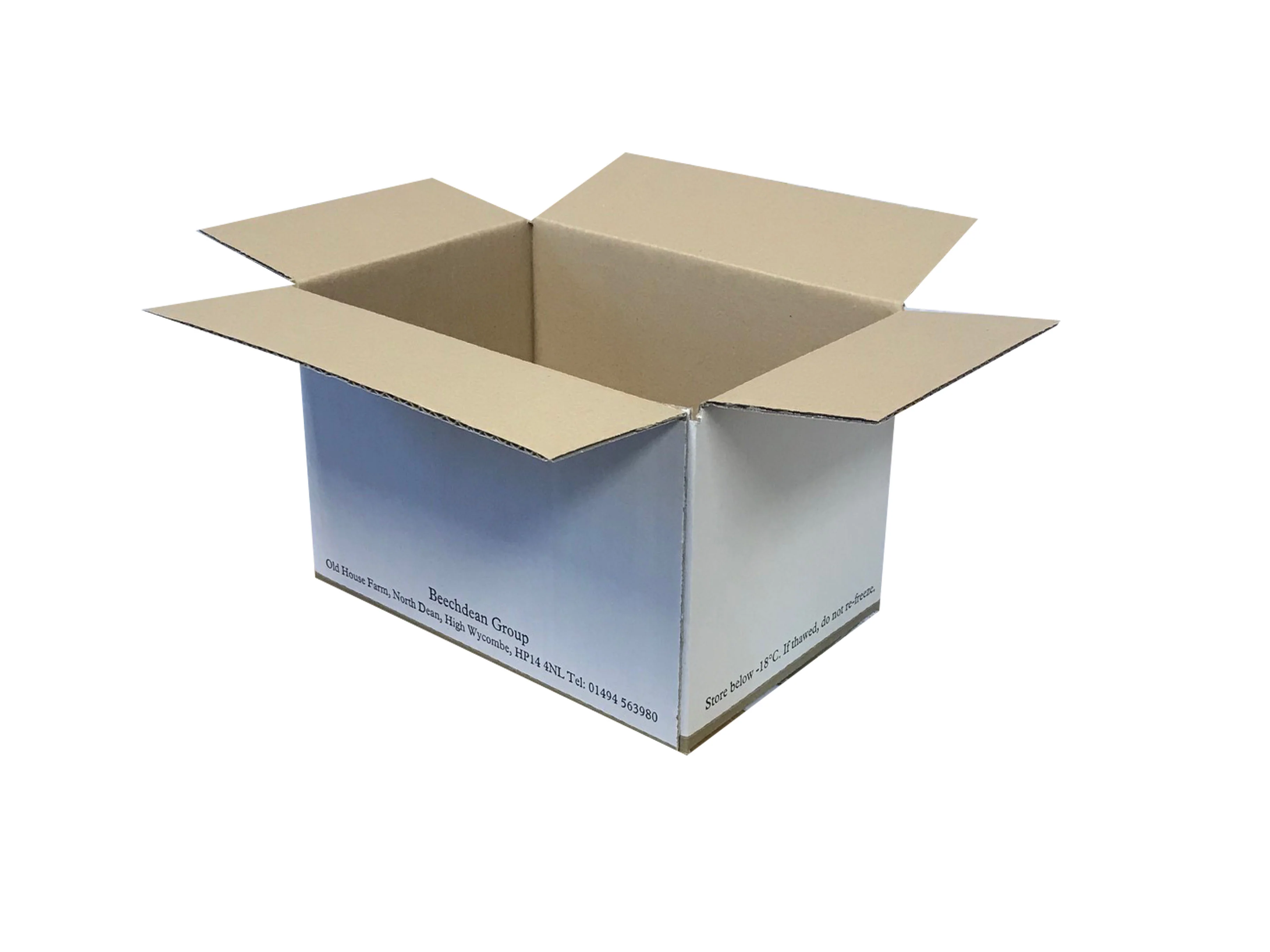 New Printed Single Wall Box - 240mm x 160mm x 140mm