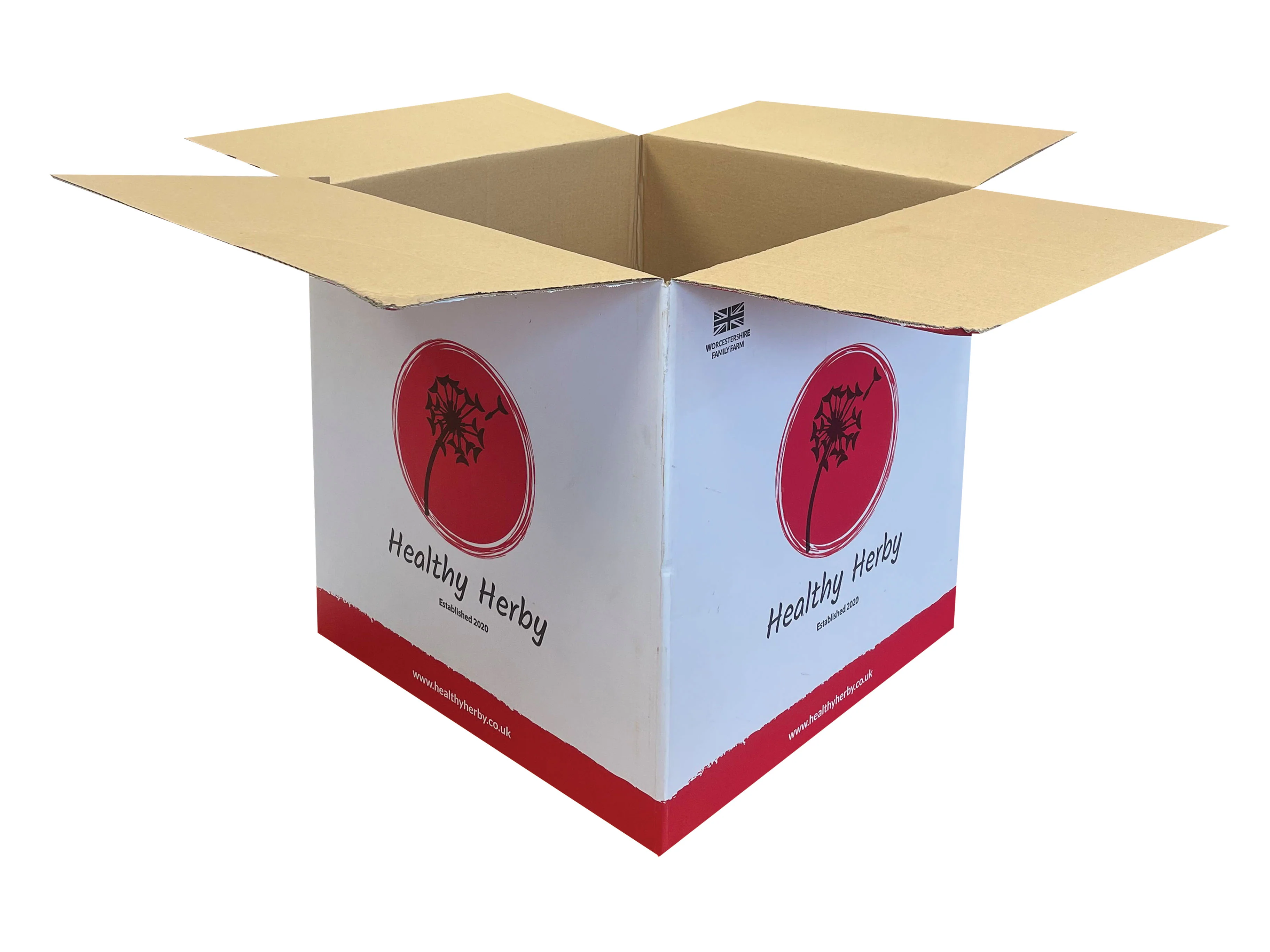 New Printed Single Wall Box - 378mm x 378mm x 378mm - Image 3