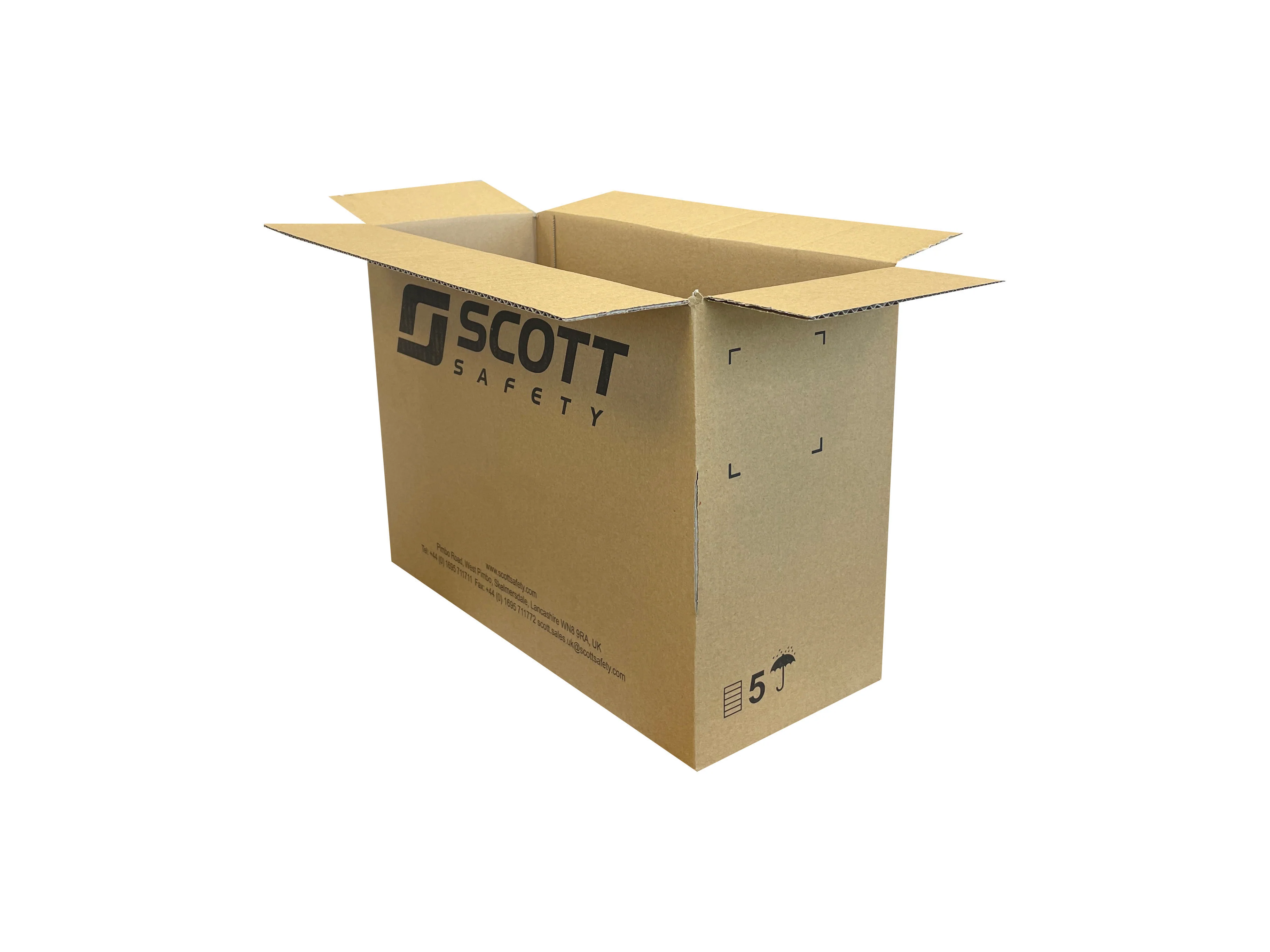 New Printed Single Wall Box - 381mm x 165mm x 280mm