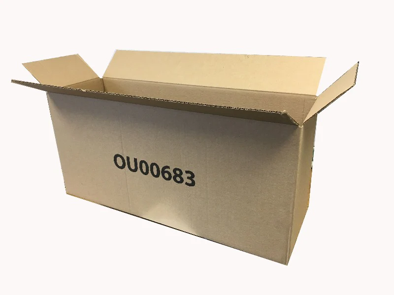 New Printed Single Wall Box - 590mm x 190mm x 265mm