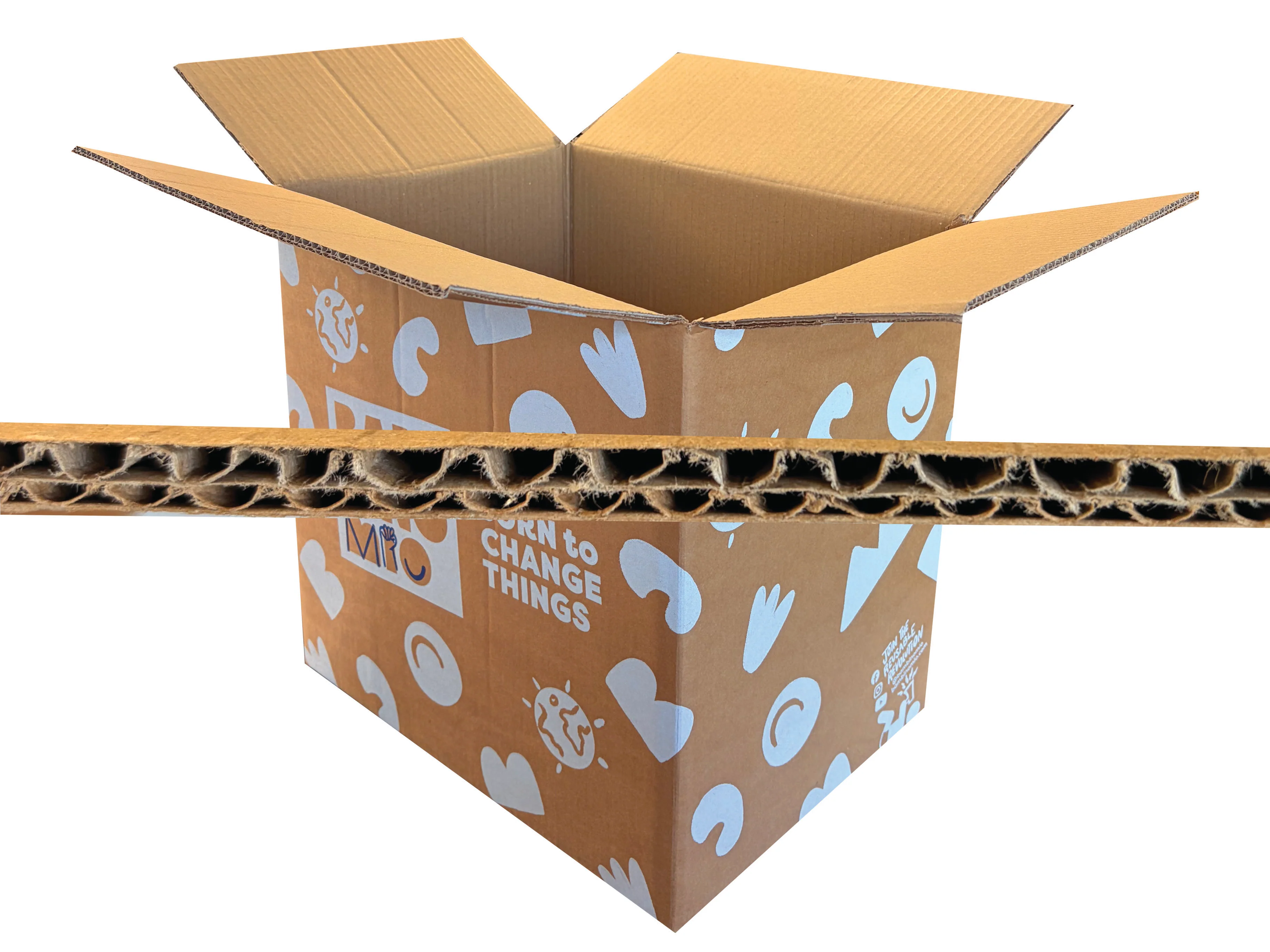 New Printed Strong Double Wall Box - 384mm x 284mm x 372mm - Image 2