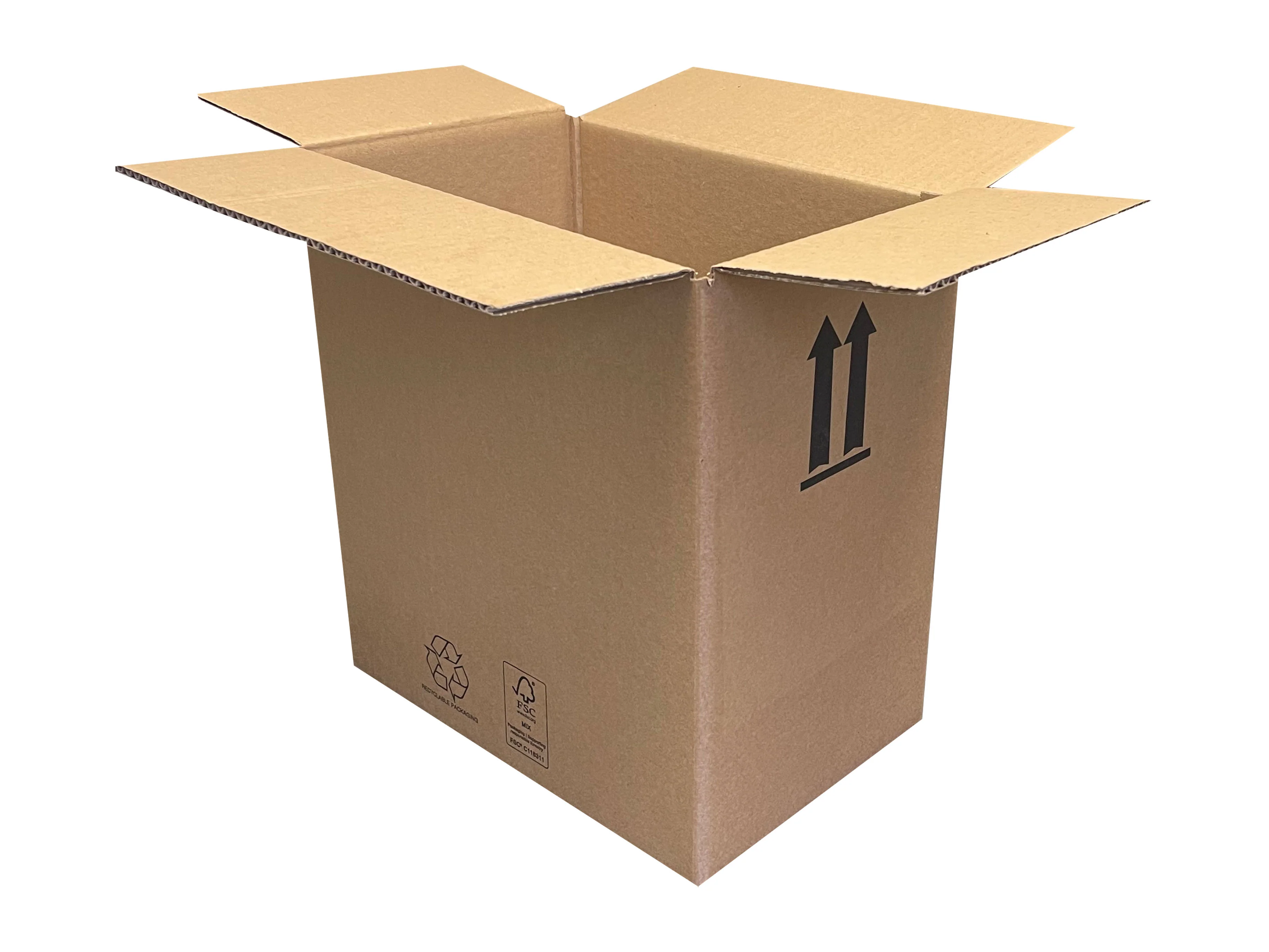 New Printed Strong Single Wall Box - 280mm x 185mm x 290mm