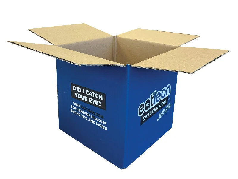 New Printed Strong Single Wall Box - 284mm x 283mm x 277mm