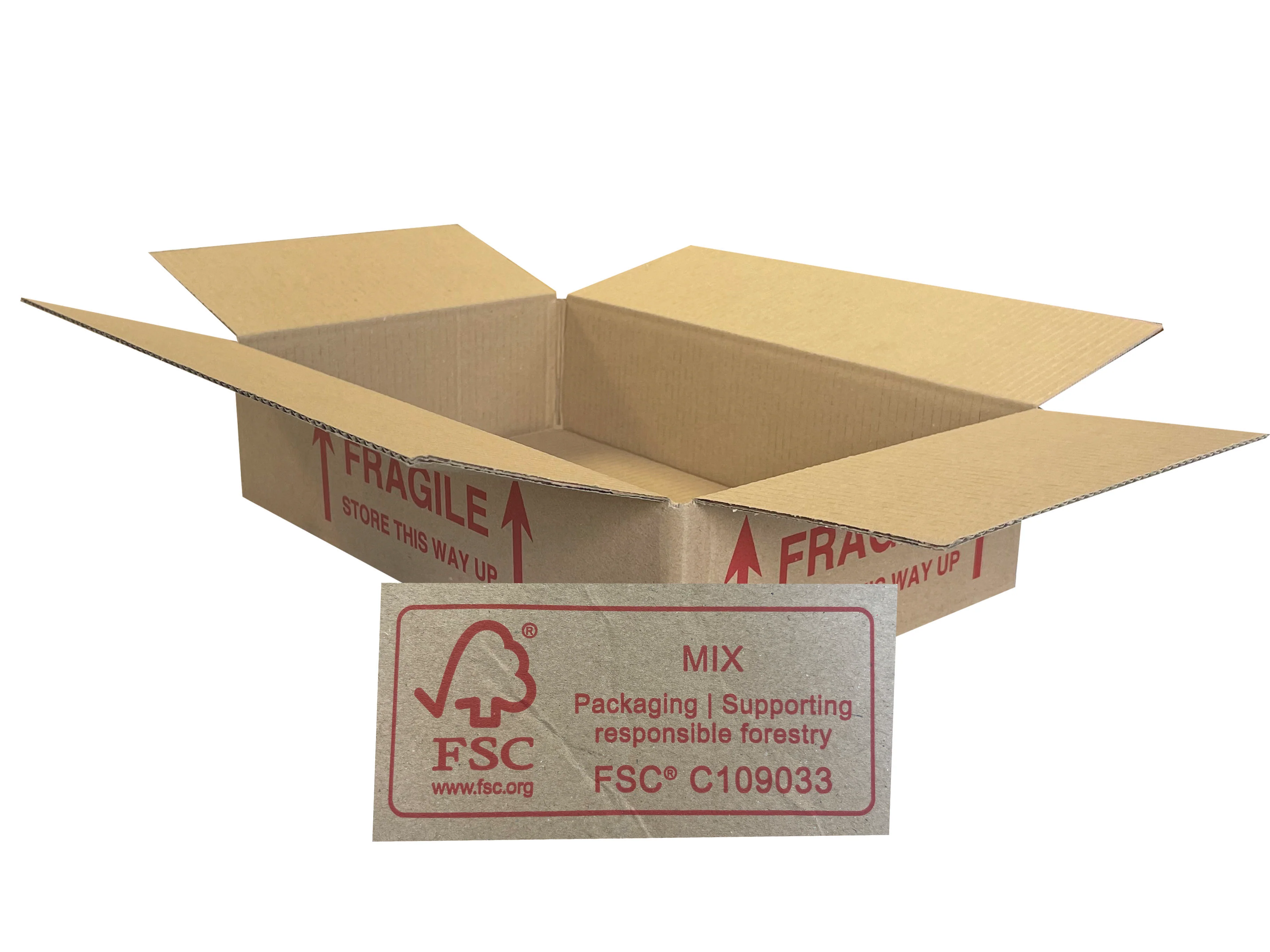 New Printed Strong Single Wall Box - 319mm x 214mm x 79mm - Image 3