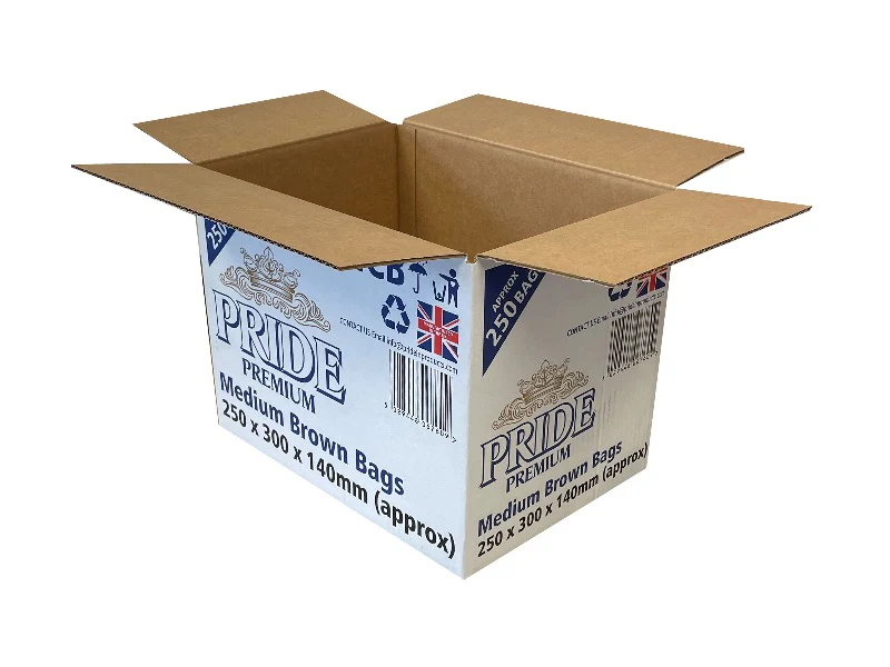 New Printed Strong Single Wall Box - 320mm x 235mm x 254mm