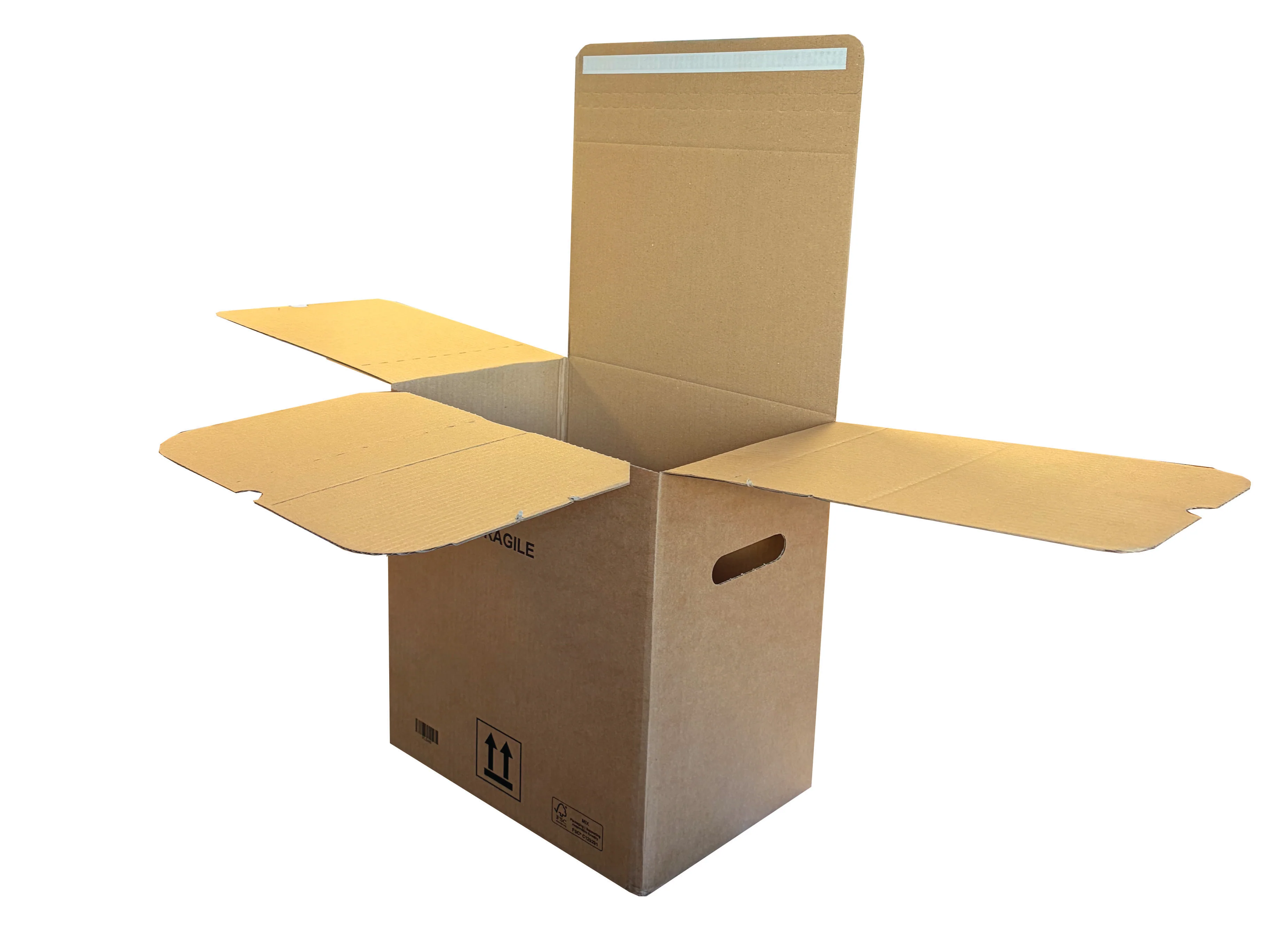 New Printed Strong Single Wall Box - 334mm x 229mm x 368mm