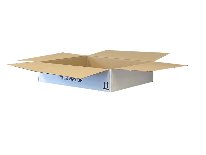 New Printed Strong Single Wall Box - 400mm x 330mm x 85mm