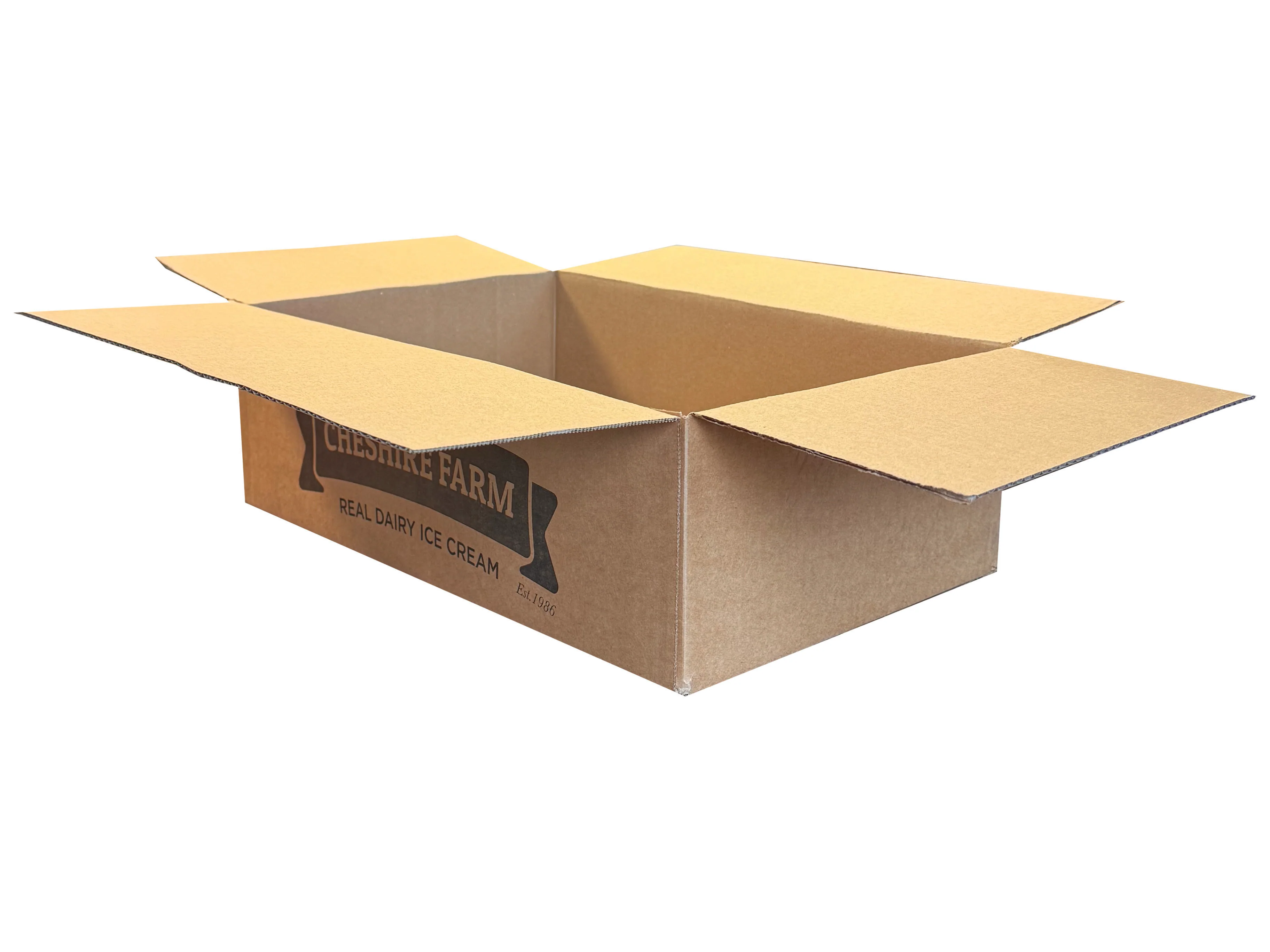 New Printed Strong Single Wall Box - 405mm x 270mm x 120mm