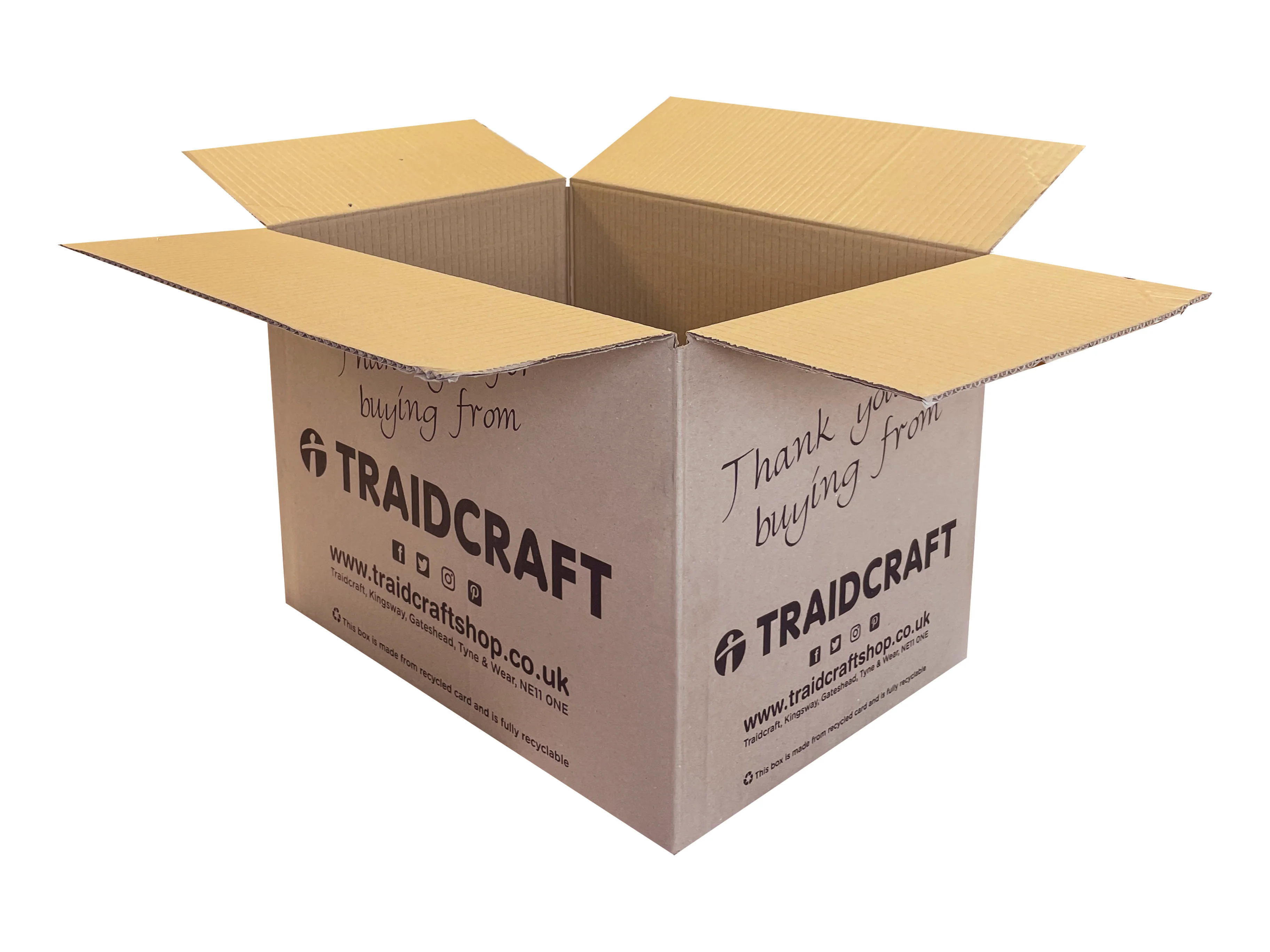 New Printed Strong Single Wall Box - 434mm x 307mm x 300mm
