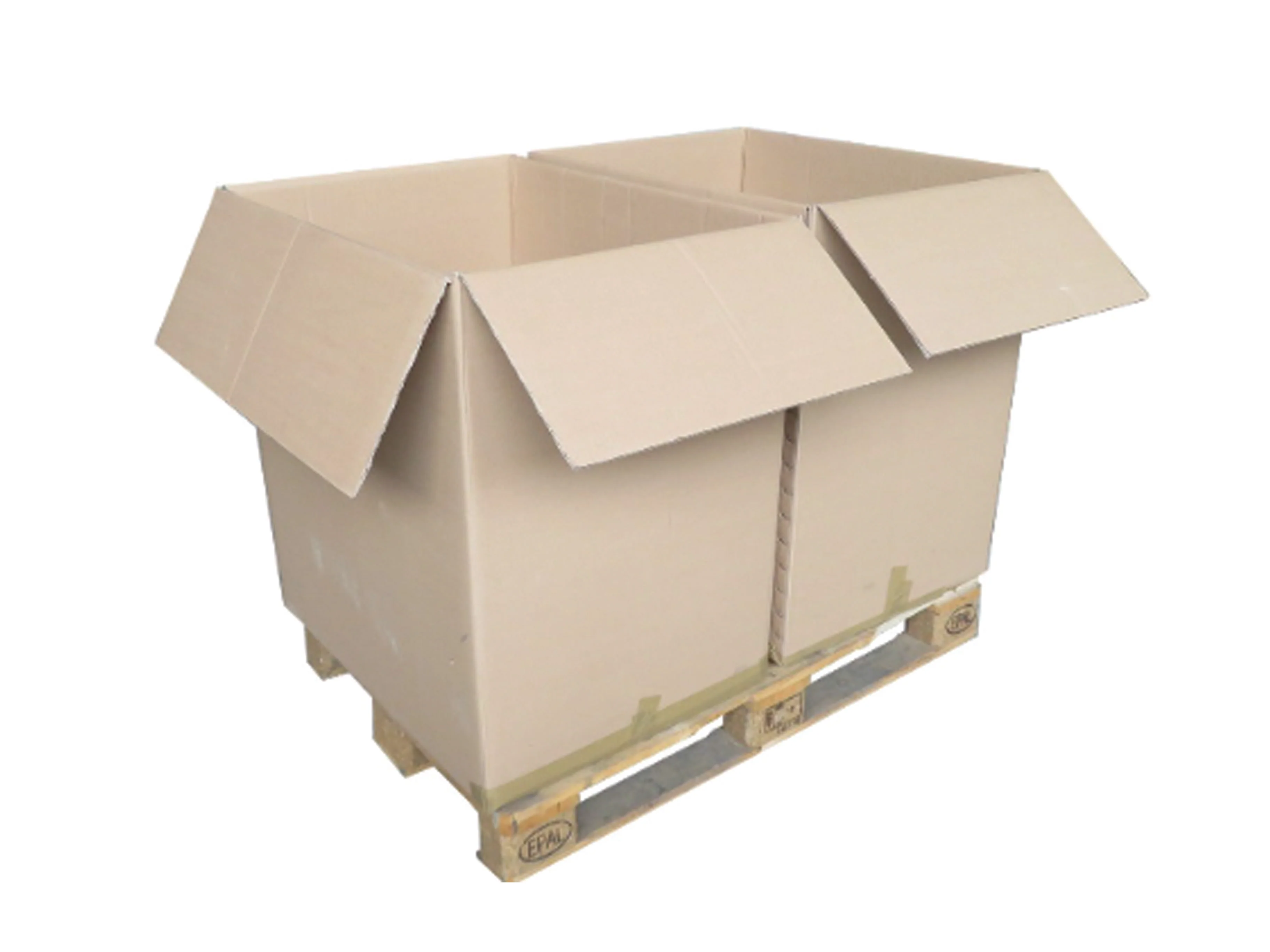 Used Plain Strong Double Wall Half Pallet Box - 785mm x 600mm x 827mm - Image 2