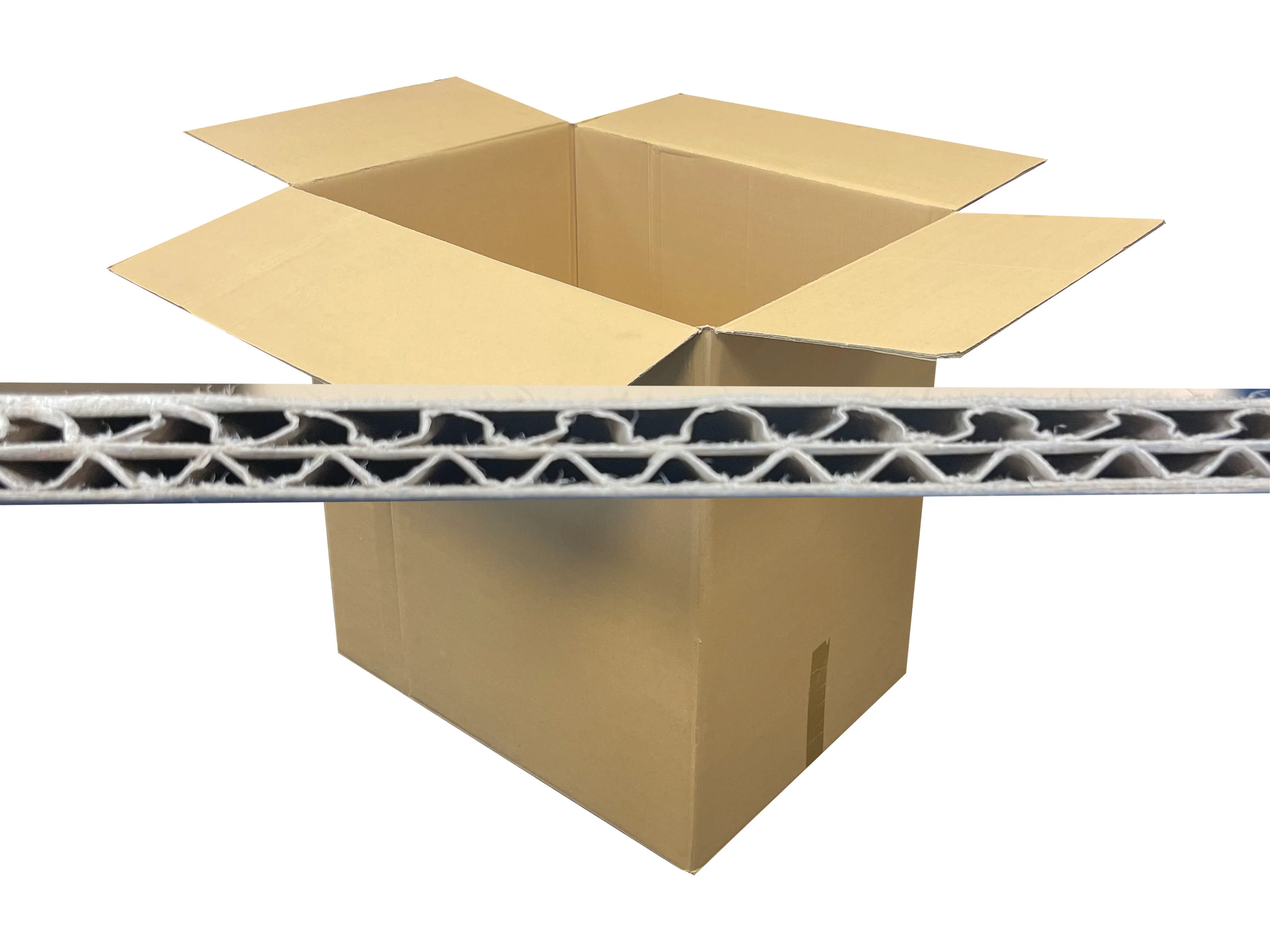 Used Plain Strong Double Wall Half Pallet Box - 785mm x 600mm x 827mm - Image 3