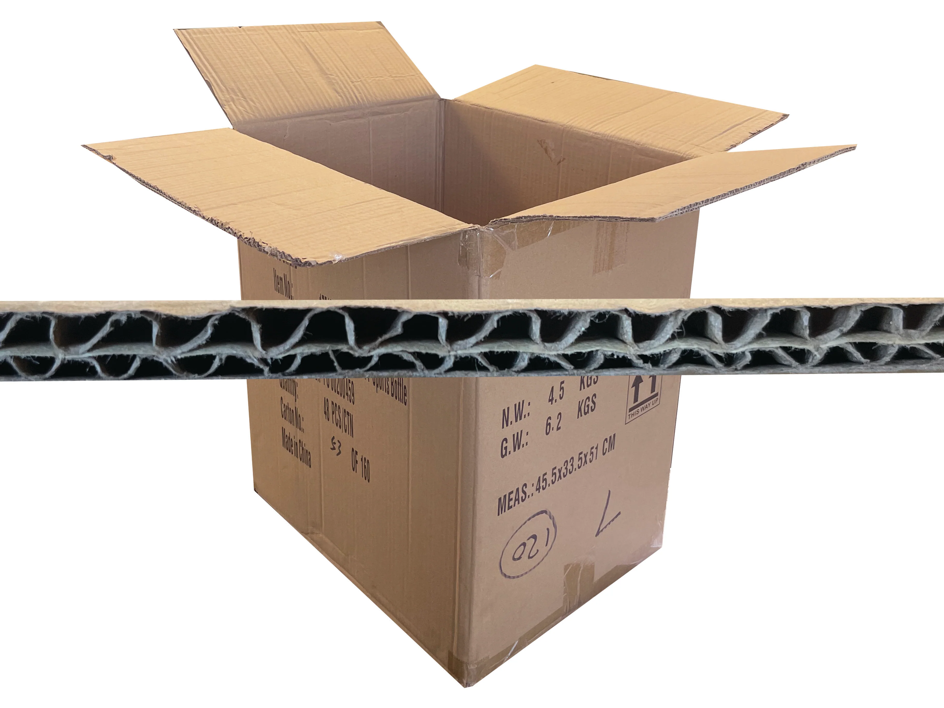 Used Printed Double Wall Box - 453mm x 345mm x 500mm - Image 3