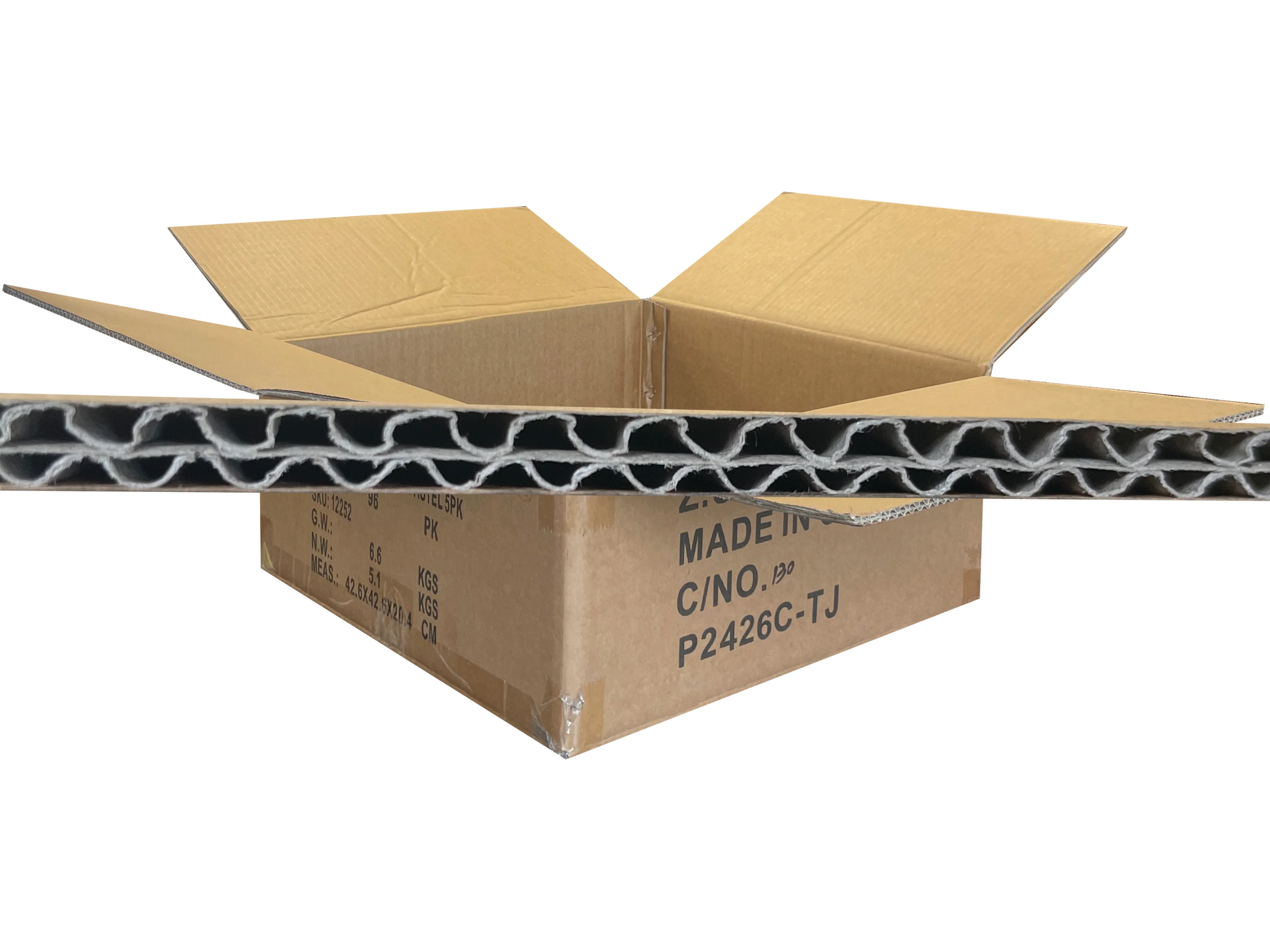 Used Printed Strong Double Wall Box - 425mm x 425mm x 185mm - Image 2