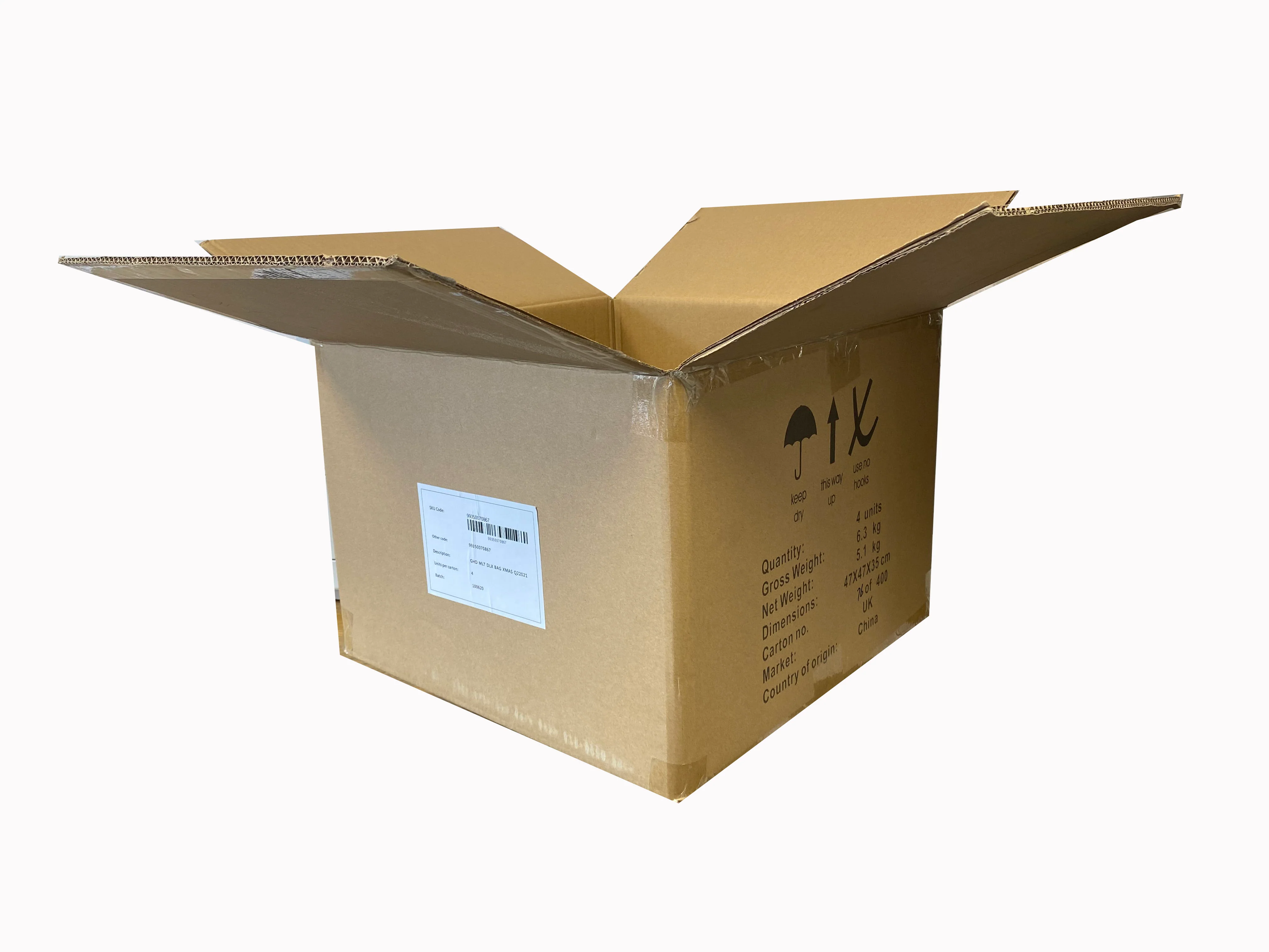 Used Printed Strong Double Wall Box - 465mm x 465mm x 335mm