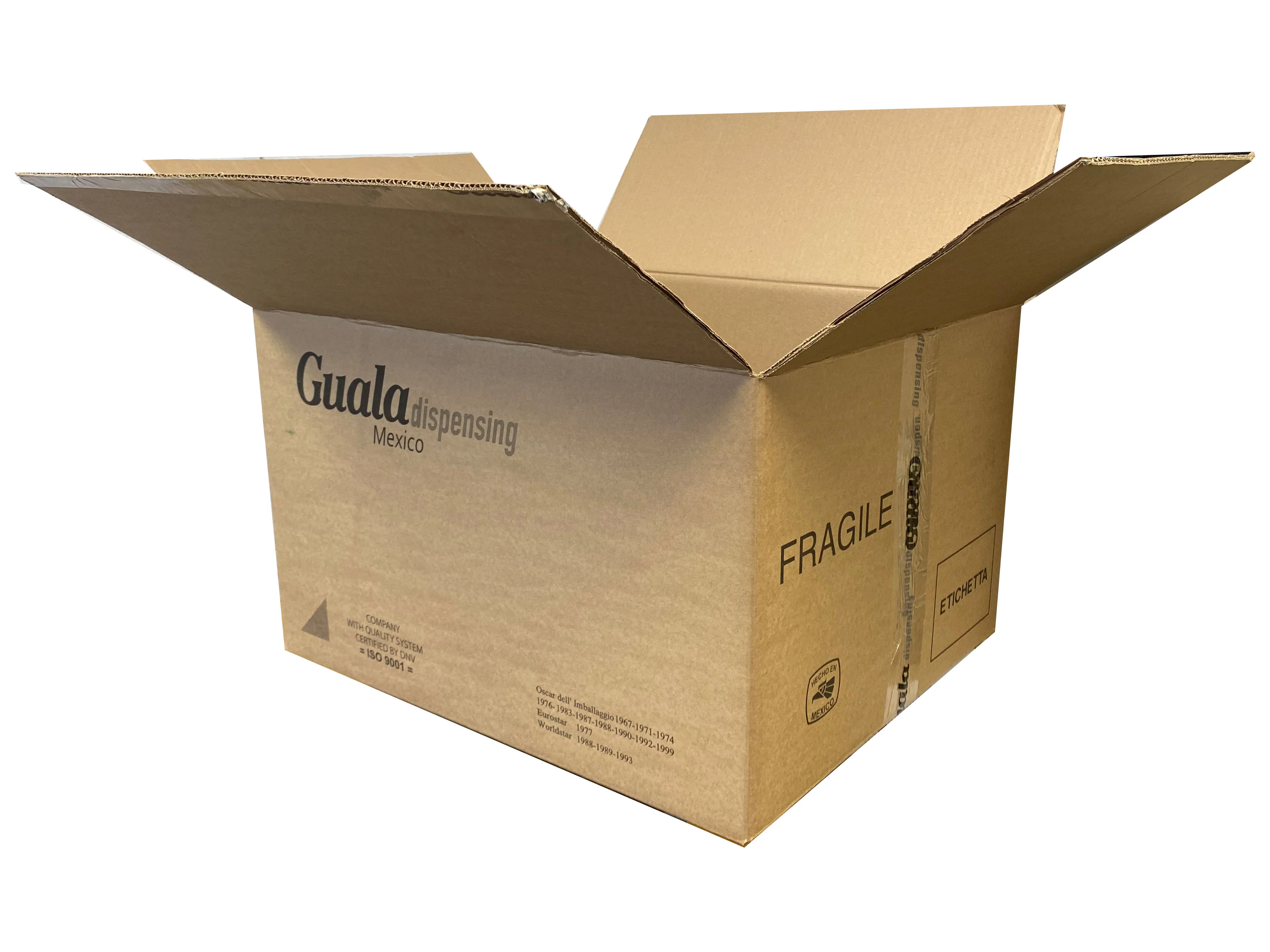 Used Printed Strong Double Wall Box - 605mm x 495mm x 355mm