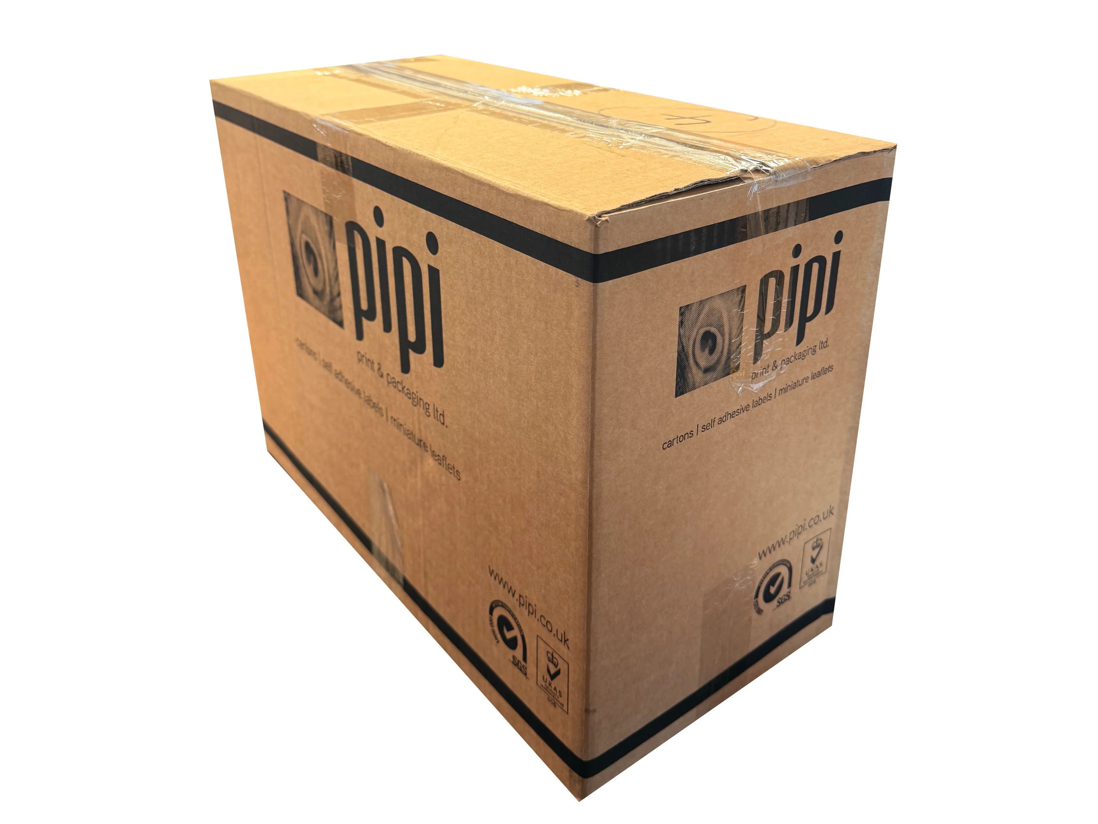 Used Printed Strong Single Wall Box - 480mm x 220mm x 340mm - Image 2