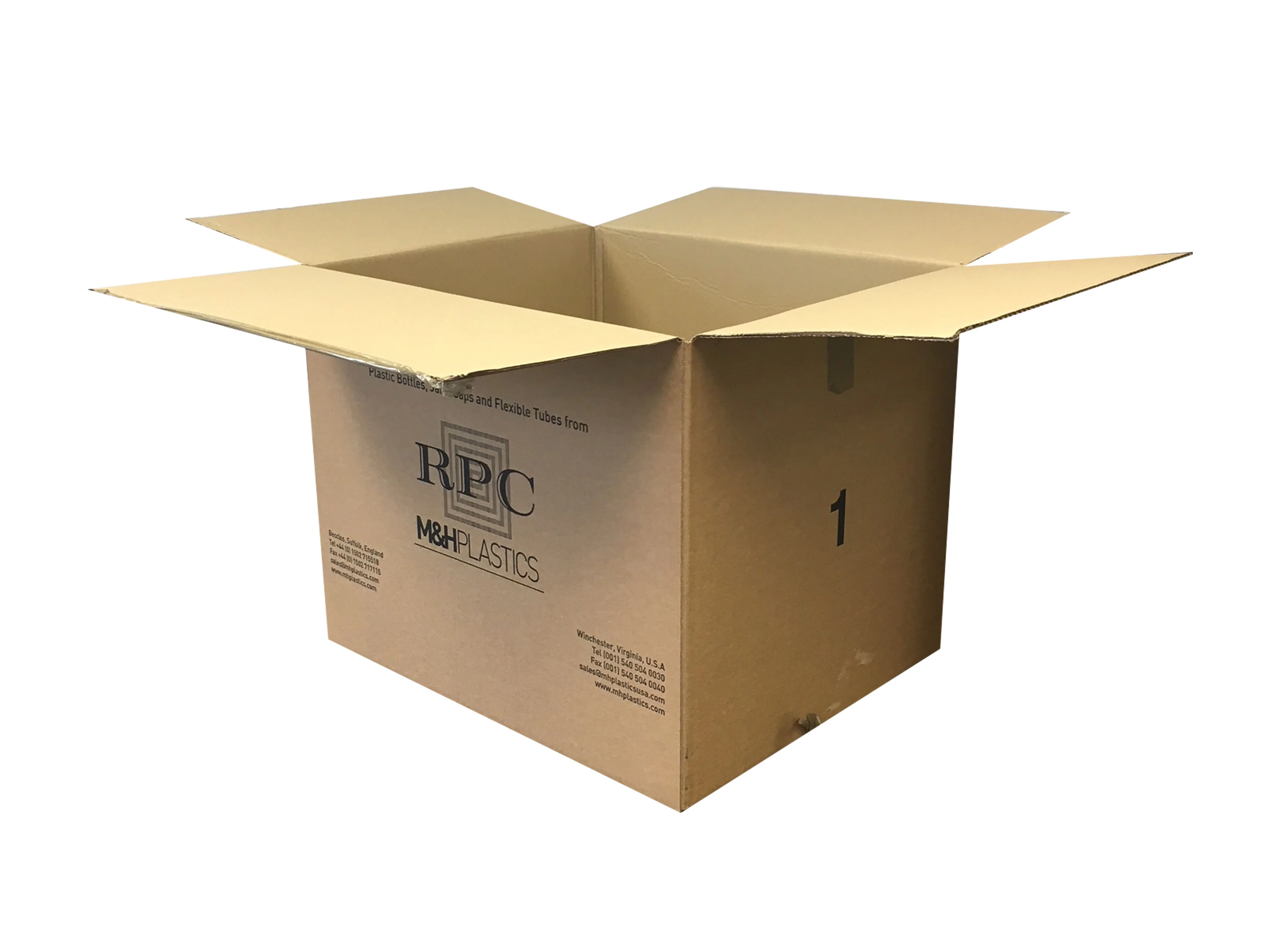 Used Printed Strong Single Wall Box - 585mm x 485mm x 455mm - Image 3
